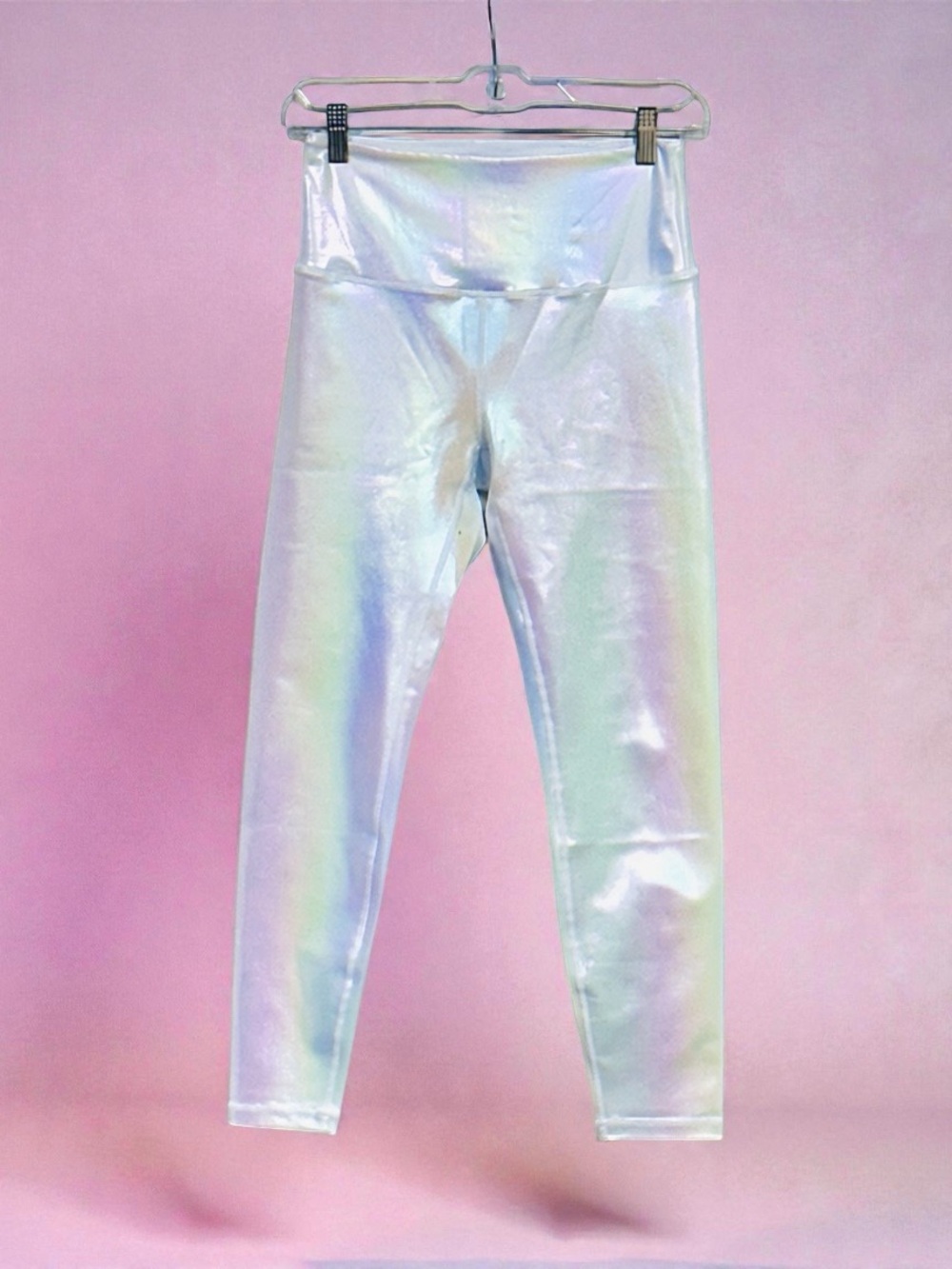 NWT ZYIA Active Unicorn Luxe Iridescent Holographic 7/8 24” Leggings Size 6-